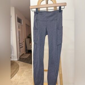 Lululemon Speed Up Mid Rise Legging- Heathered Black